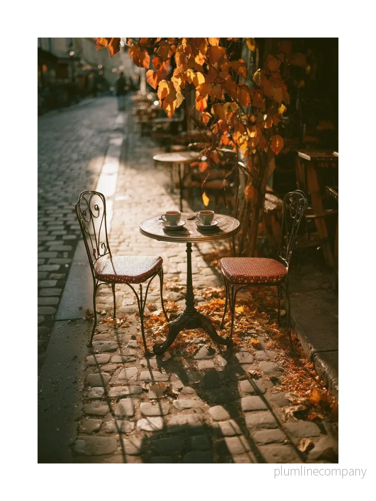 Parisian Café Terrace Poster