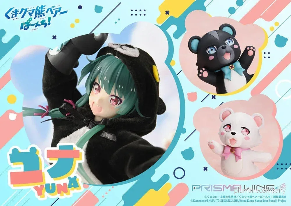 Kuma Kuma Kuma Bear Punch! Prisma Wing PVC Figur 1/7 Yuna 28 cm - Energiskt Samlarobjekt - Bild 3