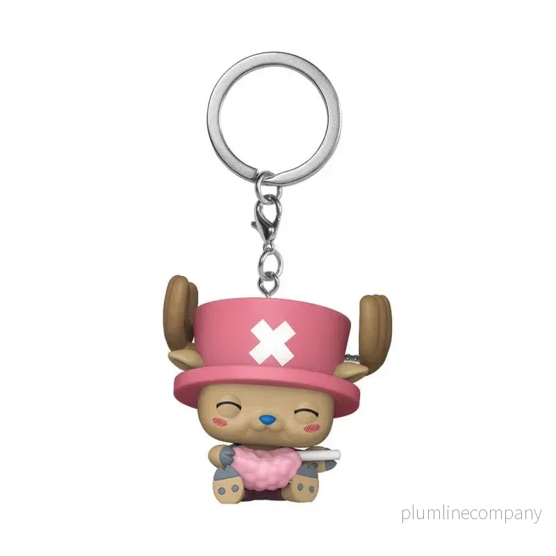 One Piece POP! Vinyl Nyckelrings 4 cm Chopper med Sockervaddsdisplay (12)