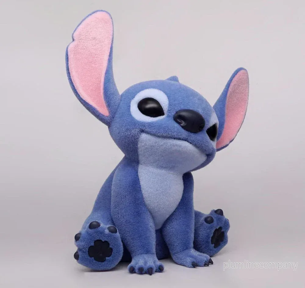 Stitch The Movie Figural Bank - Officiell PVC myntbank med speciell flocking, 20 cm - Bild 3