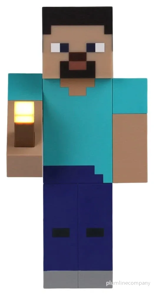 Minecraft Torch Light Steve 26 cm Minecraft Torch Light Steve 26 cm