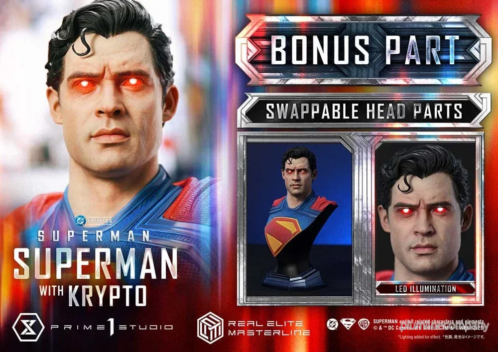 Superman (2025) Real Elite Masterline Series staty 1/3 Superman with Krypto Bonus Version 95 cm - Bild 3