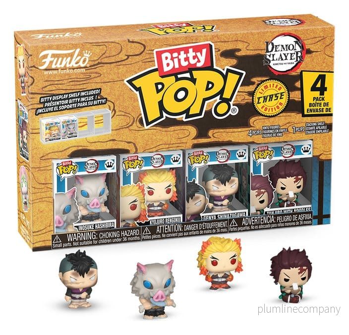 Demon Slayer: Kimetsu no Yaiba Bitty POP! Figurpaket med 4 Inosuke, 2,5 cm - Bild 2