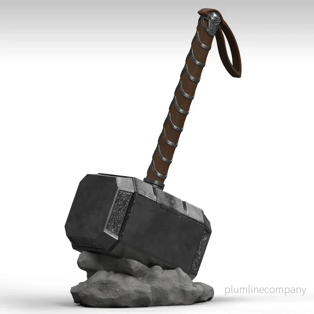 Marvel Sparbössa Mjölnir 28 cm – PVC-myntbank