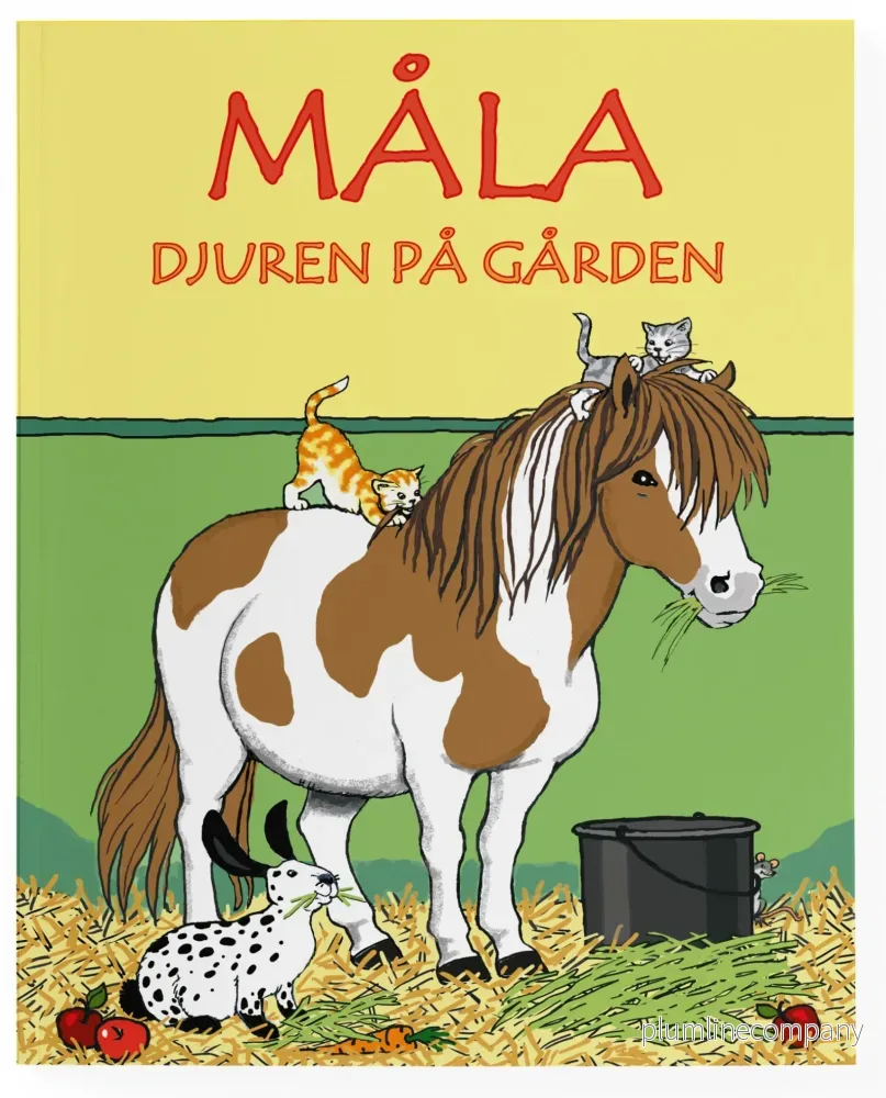 Måla djuren på gården Målarbok Måla djuren på gården Målarbok