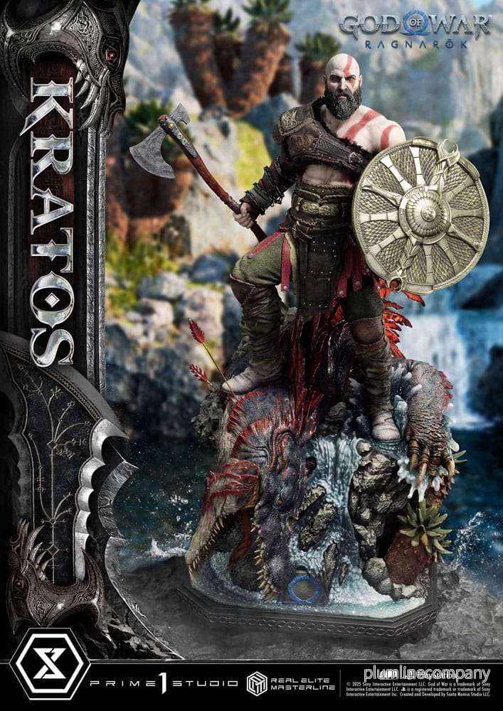 God of War: Ragnarok Real Elite Masterline Series staty 1/3 Kratos Ultimate Version 95 cm God of War: Ragnarok Real Elite Masterline Series staty 1/3 Kratos Ultimate Version 95 cm