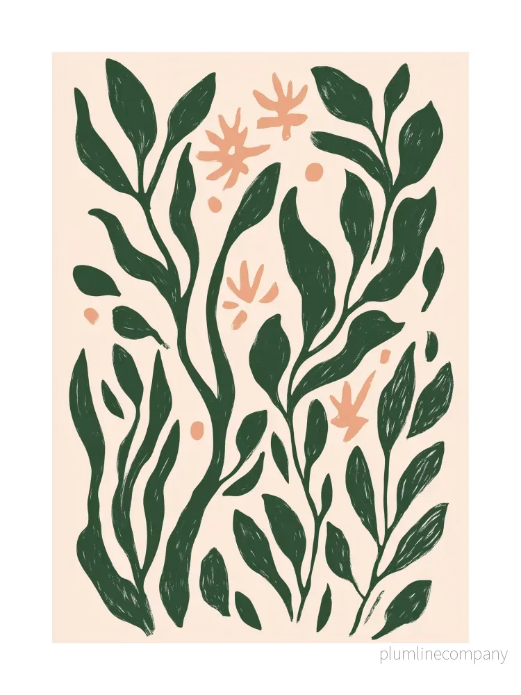 Bold Botanical Shapes Poster Bold Botanical Shapes Poster