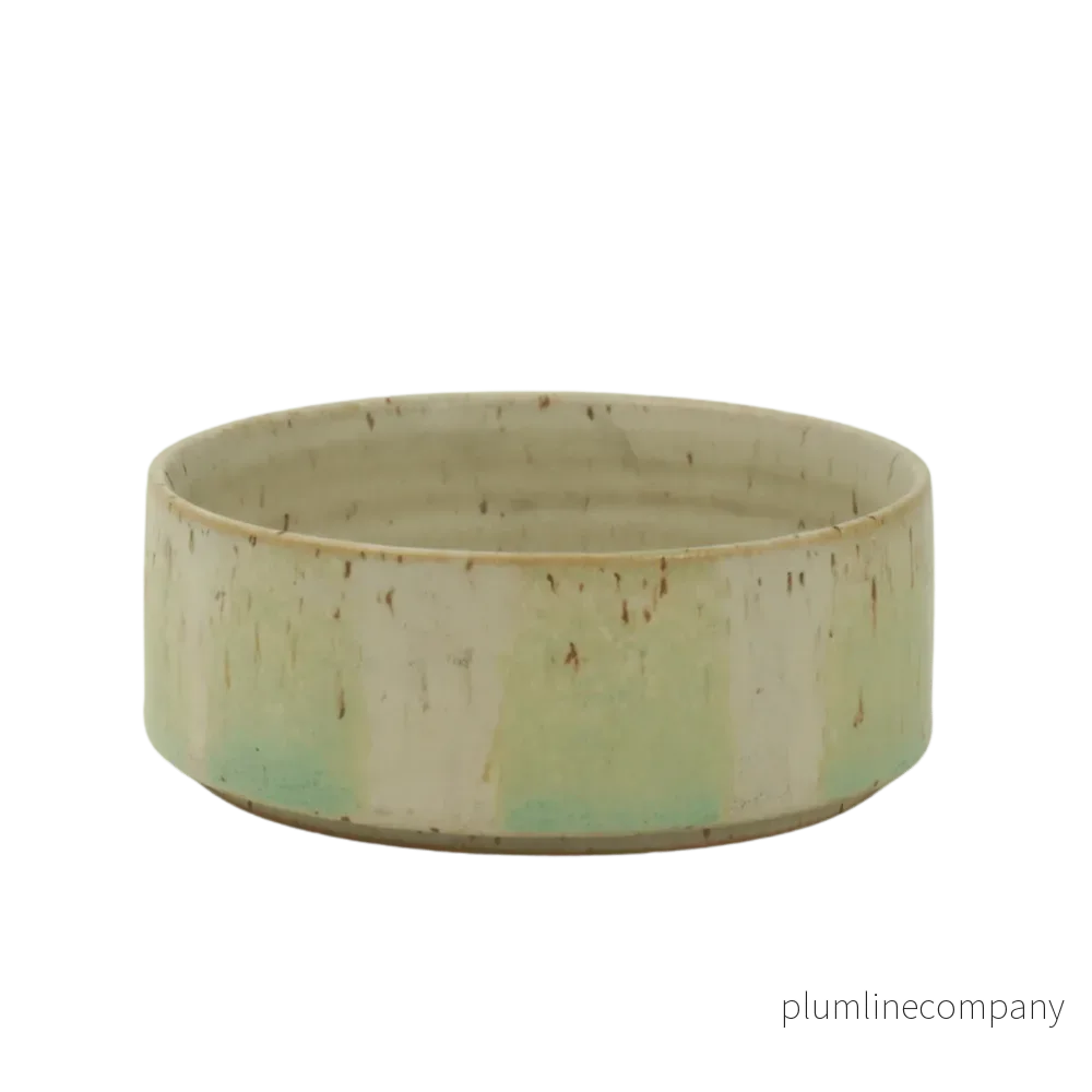 Randig frukostskål liten - Havre/Pearl green (tillfälligt besök) - Bild 3