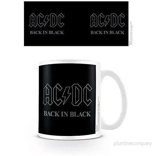 AC/DC Mug Back in Black - högkvalitativ keramikkopp - Bild 2