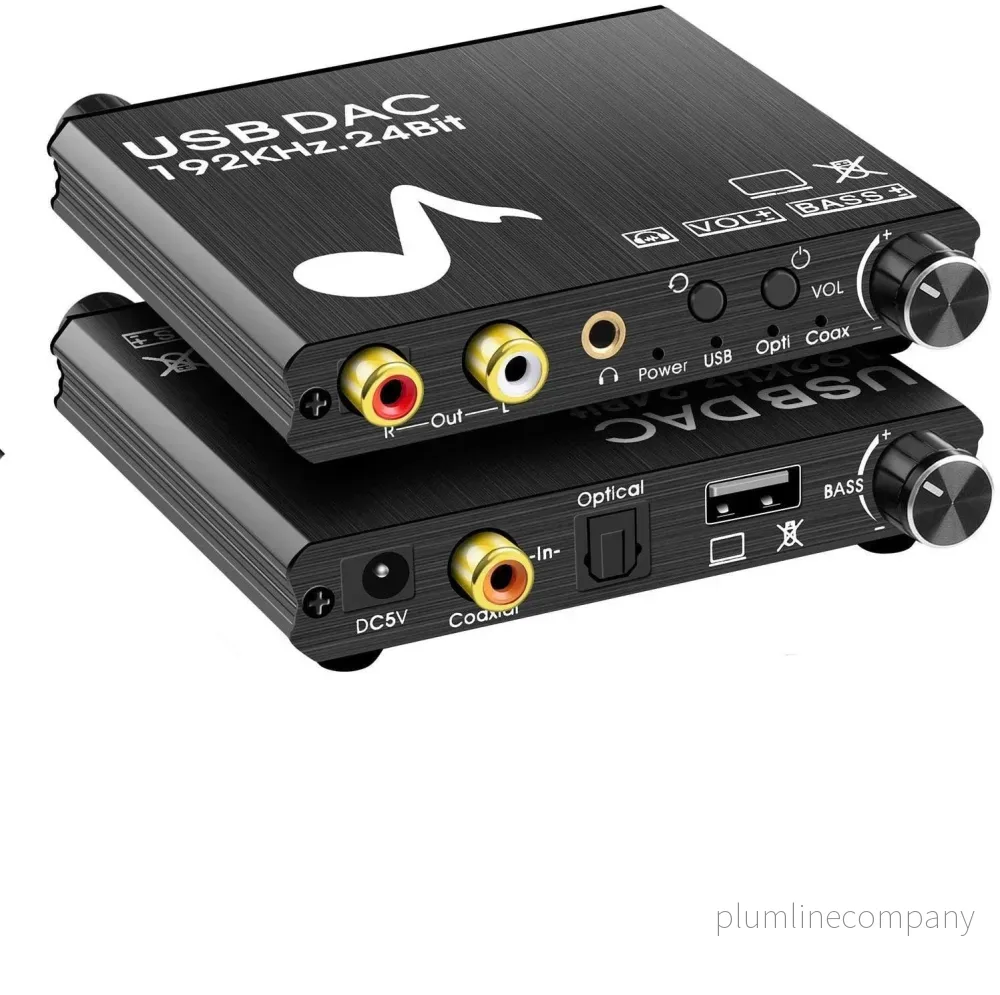 NÖRDIC DAC Digital till analog omvandlare med USB med bass- och volymkontroll Digital SPDIF Coaxial och USB till Analog L/R och 3,5mm stereo NÖRDIC DAC Digital till analog omvandlare med USB med bass- och volymkontroll Digital SPDIF Coaxial och USB till Analog L/R och 3,5mm stereo