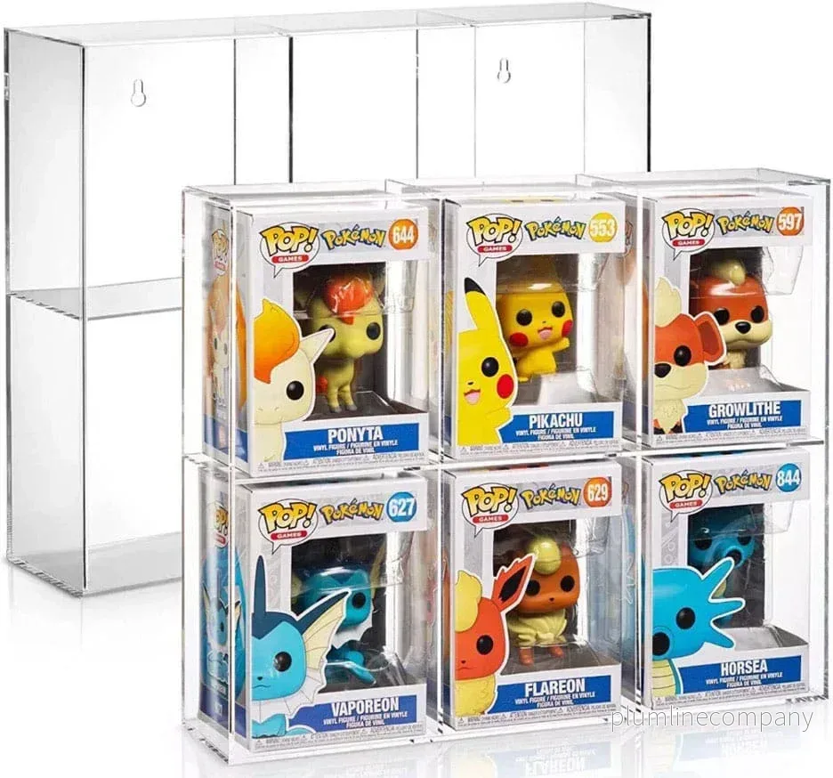 Evoretro Akryl Display Case för 6 Funko Pops