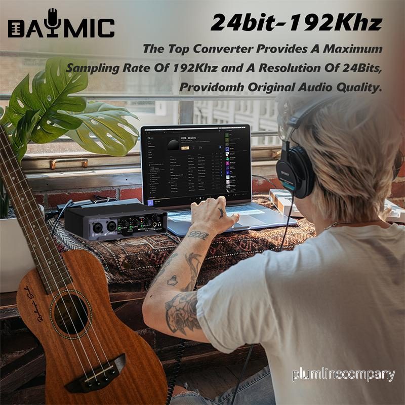 NÖRDIC USB Audio Interface två input 24bit 192KHz med XLR/TRS - Bild 3