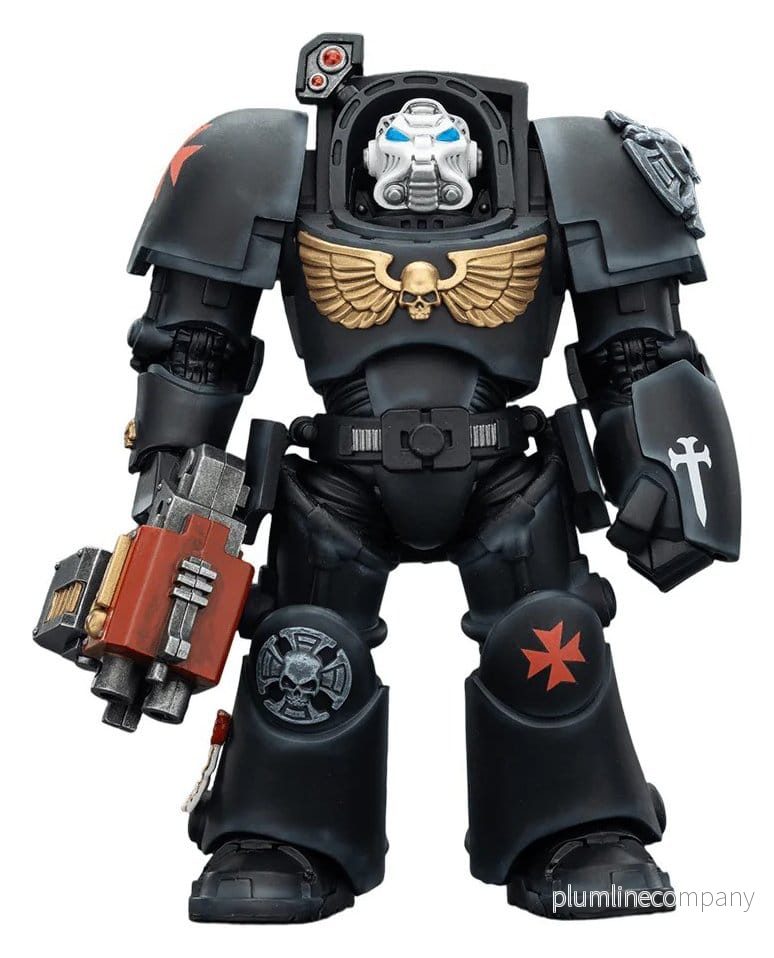 Warhammer 40,000 Action Figur Black Templars Terminator 2 med Power Fist och Storm Bolter 14 cm Warhammer 40,000 Action Figur Black Templars Terminator 2 med Power Fist och Storm Bolter 14 cm