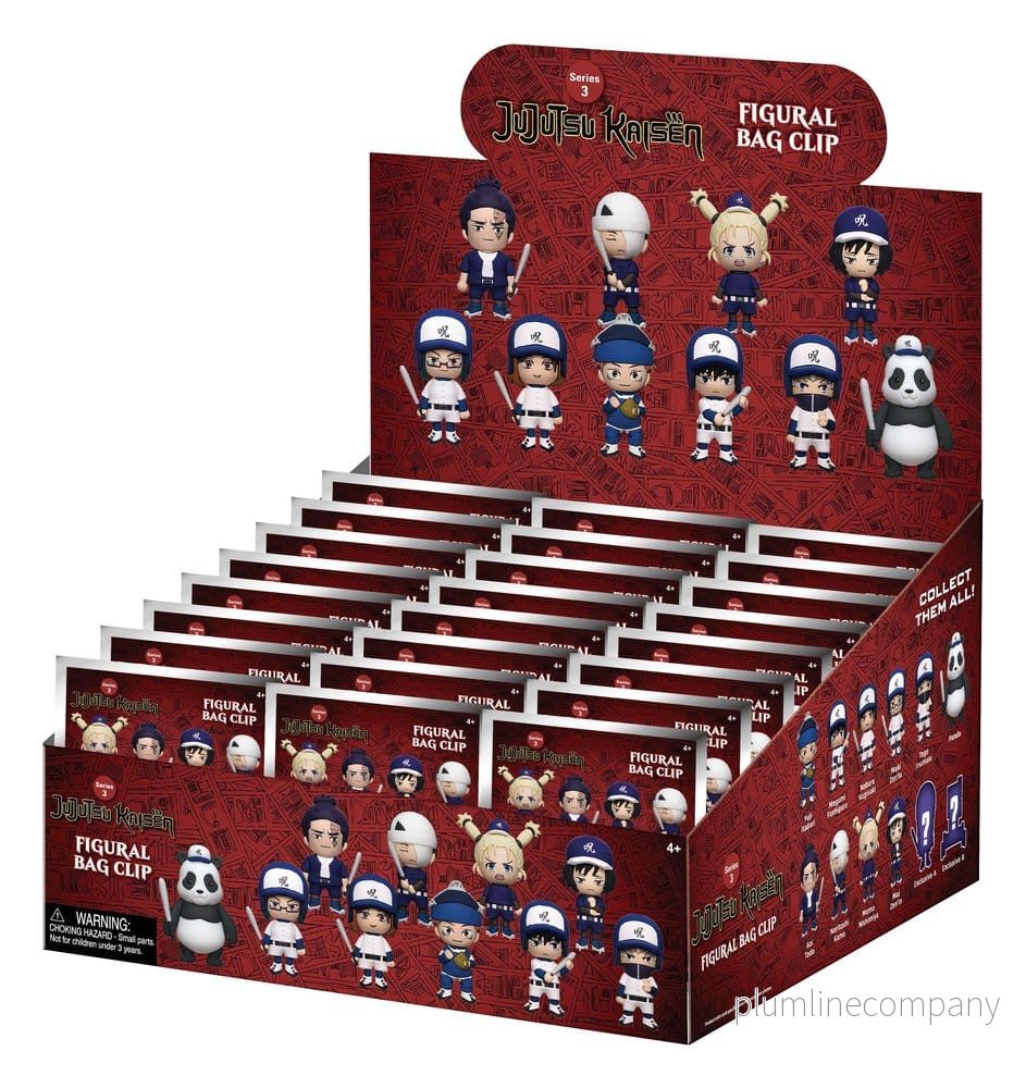 Jujutsu Kaisen 3D PVC Bag Clips Series 3 Blind Bag Display (24) Jujutsu Kaisen 3D PVC Bag Clips Series 3 Blind Bag Display (24)