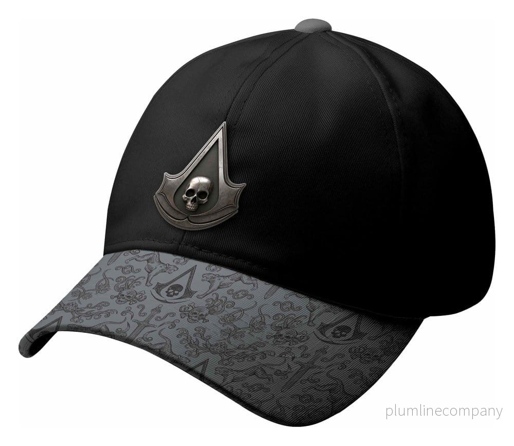 Assassin's Creed Black Flag Återställd Vintage Keps Med Pirattema