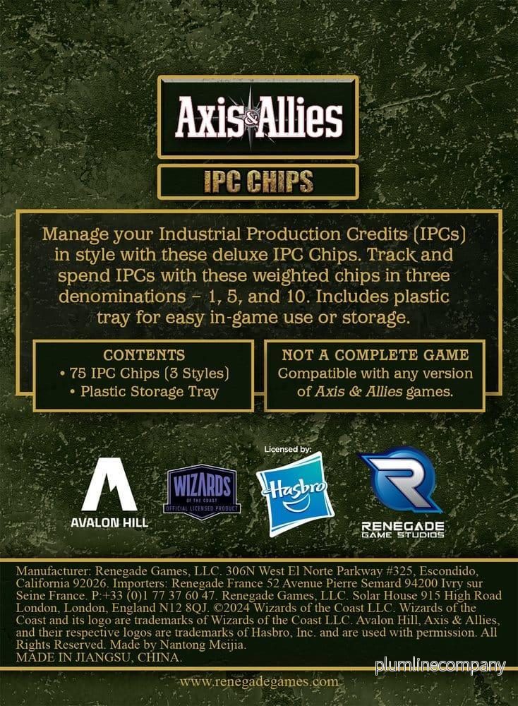 Avalon Hill brädspel Axis & Allies: IPC Chips Utvidgning - Bild 3