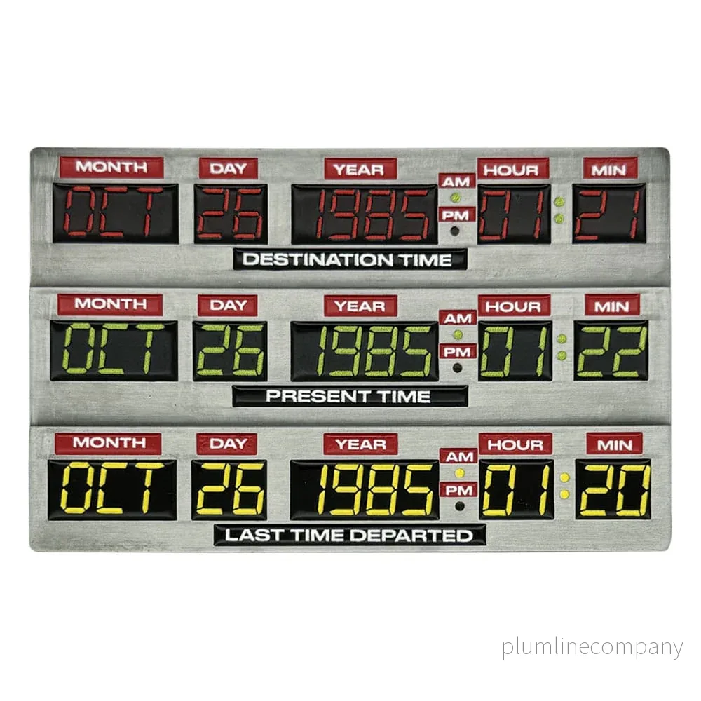Back To The Future Ingot 40th Anniversary Time Circuits Limited Edition Back To The Future Ingot 40th Anniversary Time Circuits Limited Edition
