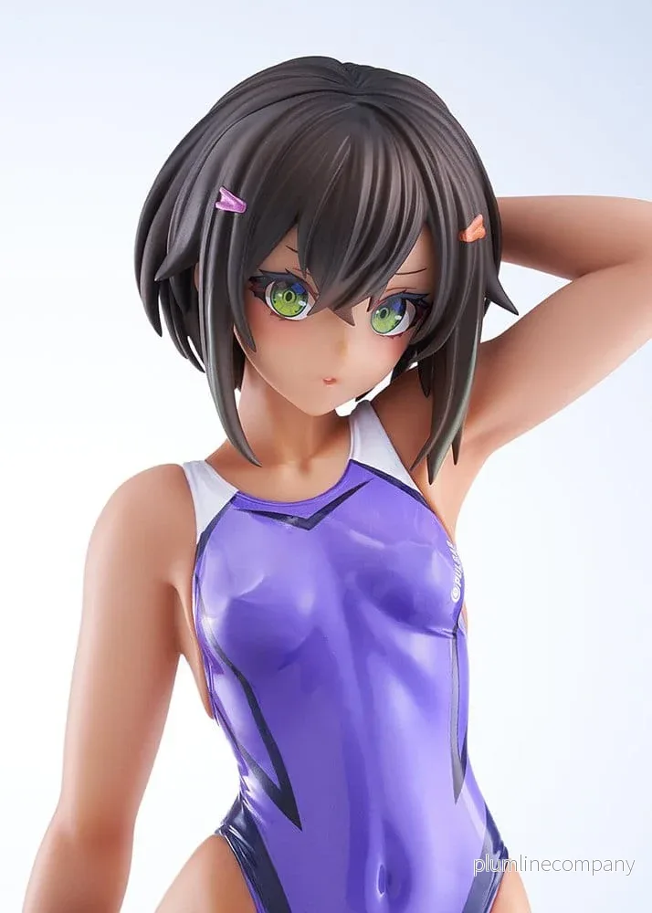 Arms Note PVC-figur 1/7 Buchou-chan från Simklubben i lila baddräkt, 22 cm - Bild 3