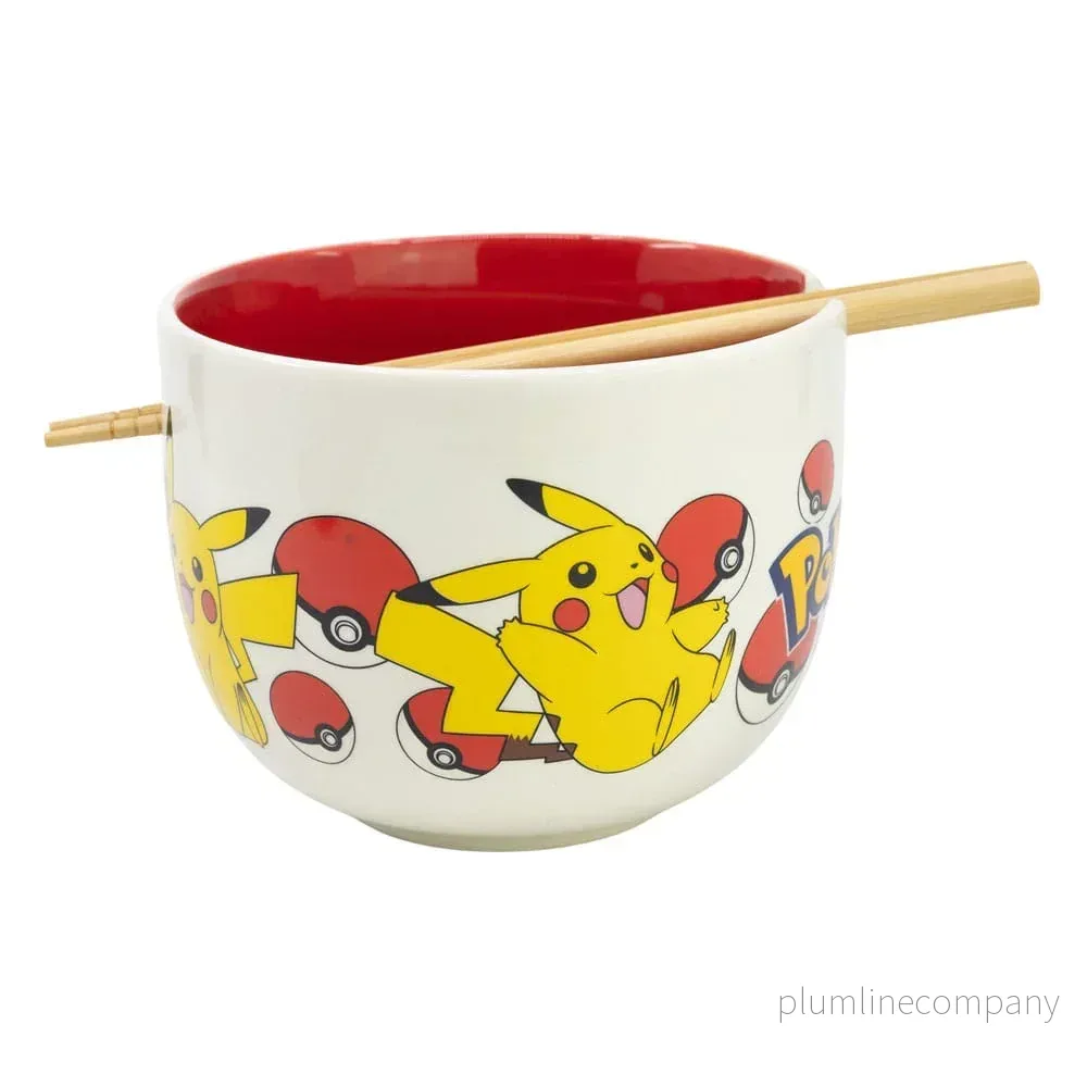 Pokémon Ramen Bowl med Chopsticks