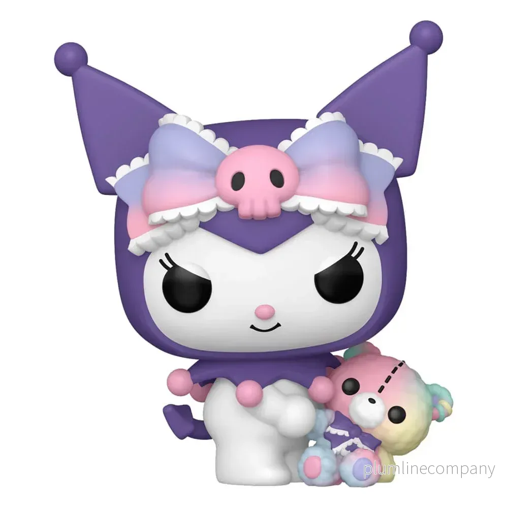 Sanrio POP!&Buddy Animation Figurer Kuromi med Björn 9 cm Sanrio POP!&Buddy Animation Figurer Kuromi med Björn 9 cm