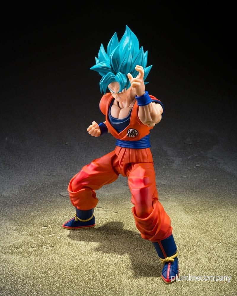 Dragon Ball Super S.H.Figuarts Action Figur Super Saiyan God Super Son Guko (Blå kraft som överträffar gränser) 15 cm - Bild 3
