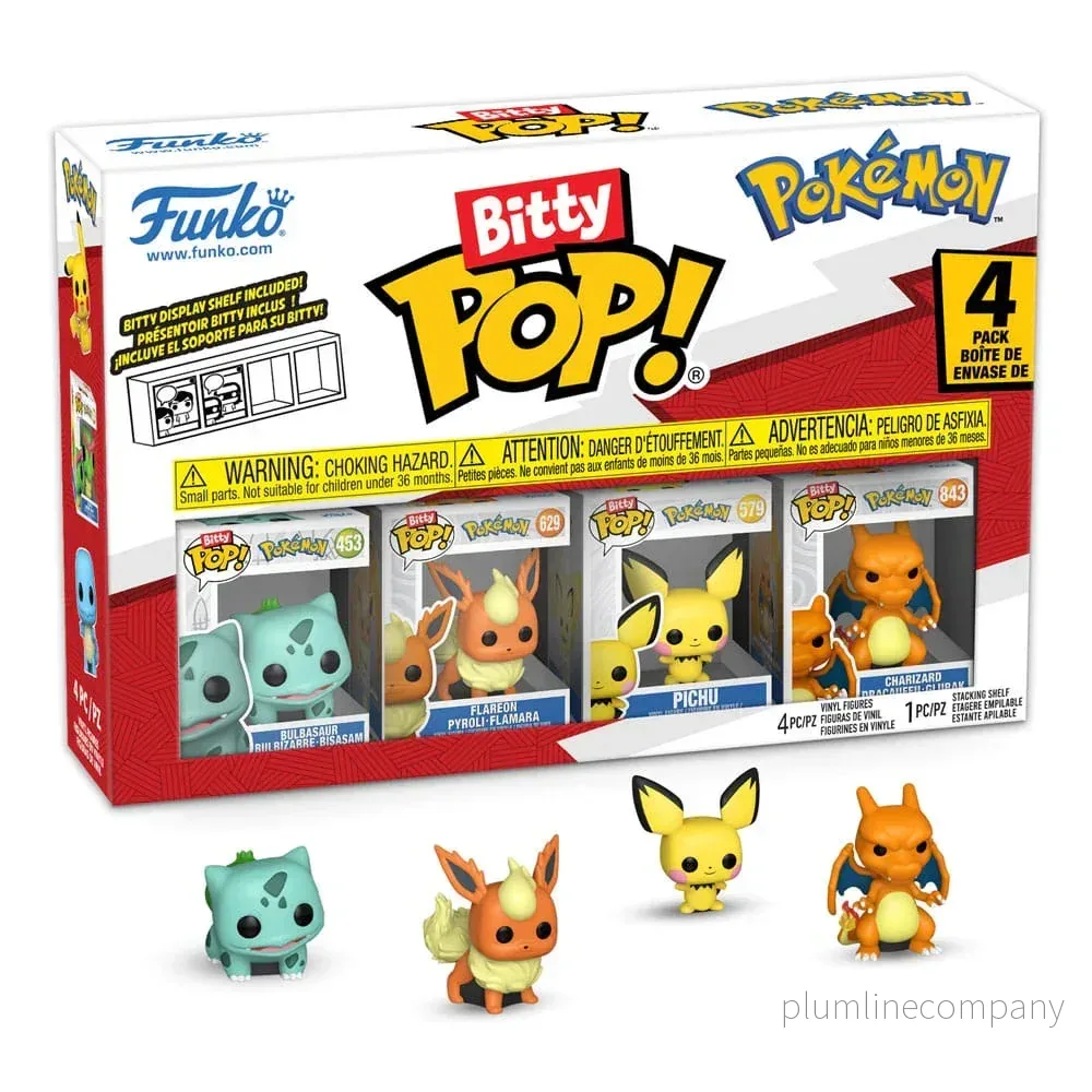 Pokémon Bitty POP! Figur 4-Pack Serie 3 - 2 cm
