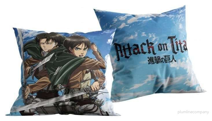 Attack on Titan Dekorationskudde Blå 40 x 40 cm Attack on Titan Dekorationskudde Blå 40 x 40 cm
