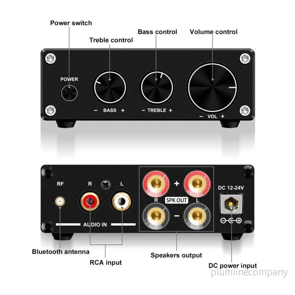 NÖRDIC Bluetooth 5.0 Stereo Audio Class D Amplifier 2x50W förstärkare - Bild 3
