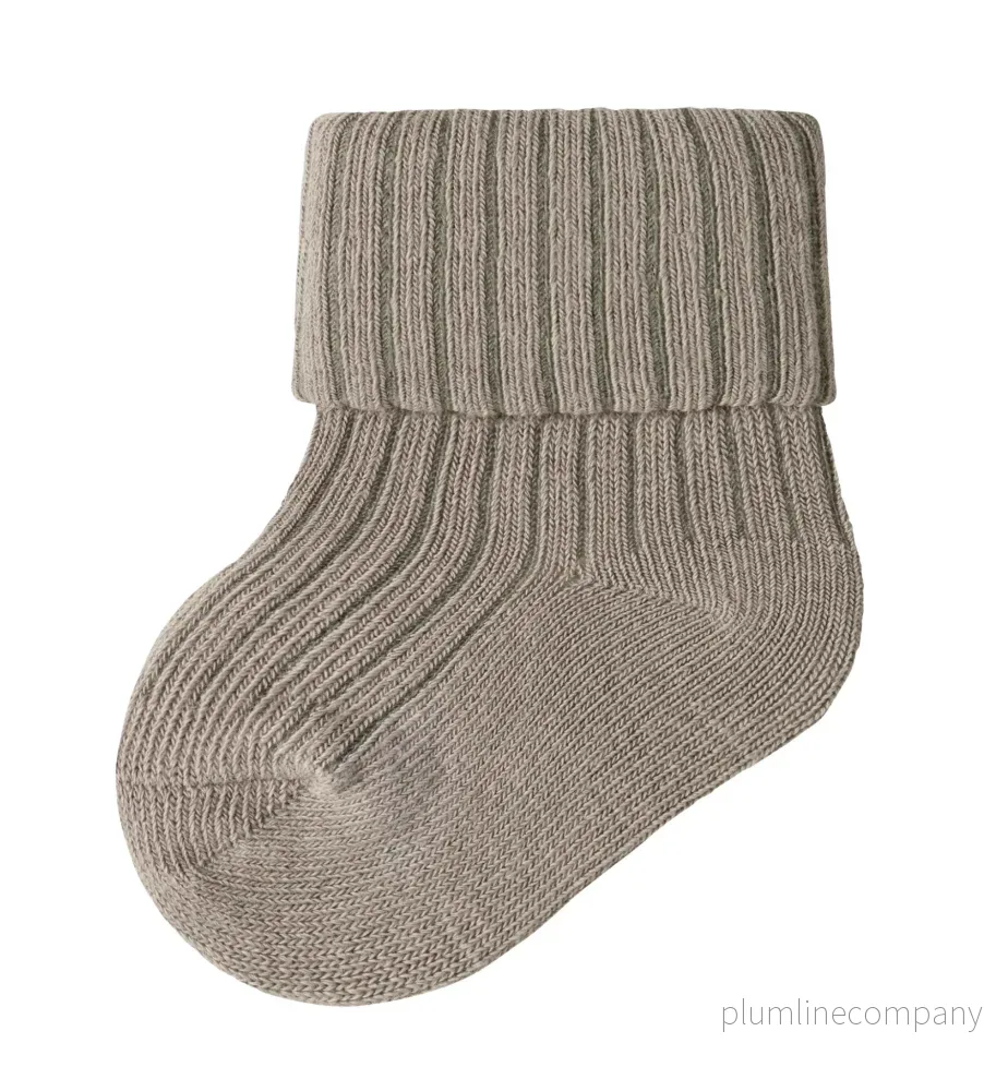 Babystrumpa – Vintage Khaki – NBMNOBBU SOCK