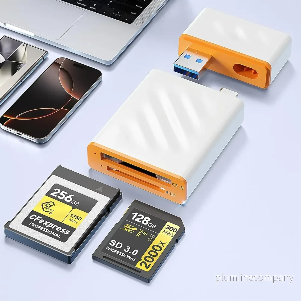 NÖRDIC USB-A, USB-C 3.0 Kortläsare 2 Slot CFexpress Type B, SD3.0 UHS-I NÖRDIC USB-A, USB-C 3.0 Kortläsare 2 Slot CFexpress Type B, SD3.0 UHS-I