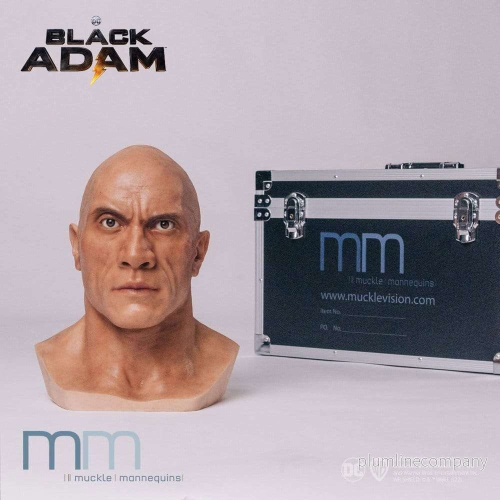 Black Adam silikonhuvud i naturlig storlek - Bild 2