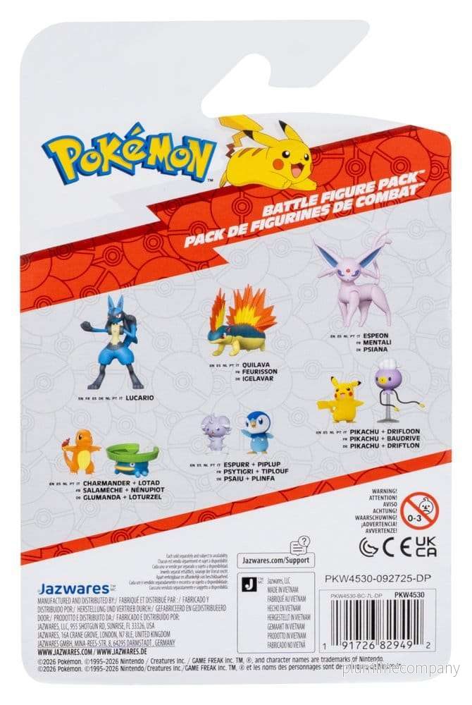 Pokémon Battle Figure 2-Pack Espurr & Piplup - Bild 2