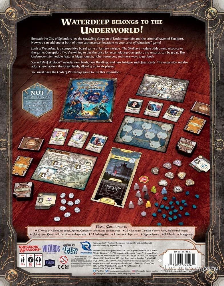 Dungeons & Dragons brädspel Lords of Waterdeep: Scoundrels of Skullport Expansion *Engelsk Version* - Bild 3