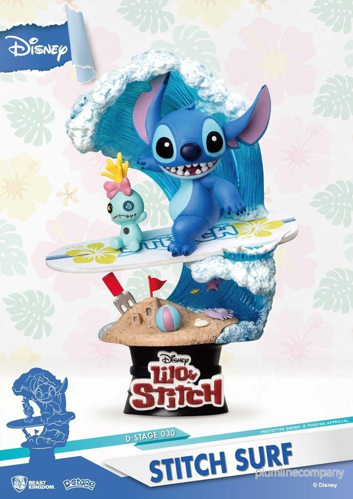 Disney Summer Series D-Stage PVC Diorama Stitch Surf 15 cm - Bild 2
