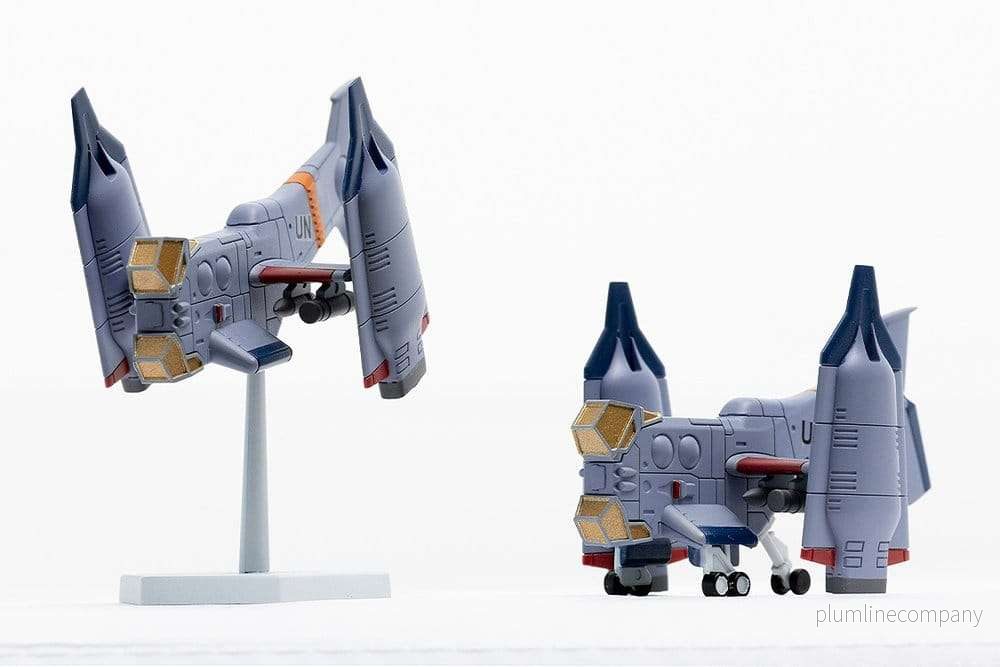 Rebuild of Evangelion SYUTO Tiny Scale Plastic Model Kit UNAF Close Air Support VTOL Aircraft YAGR-3B 5 cm - Bild 3
