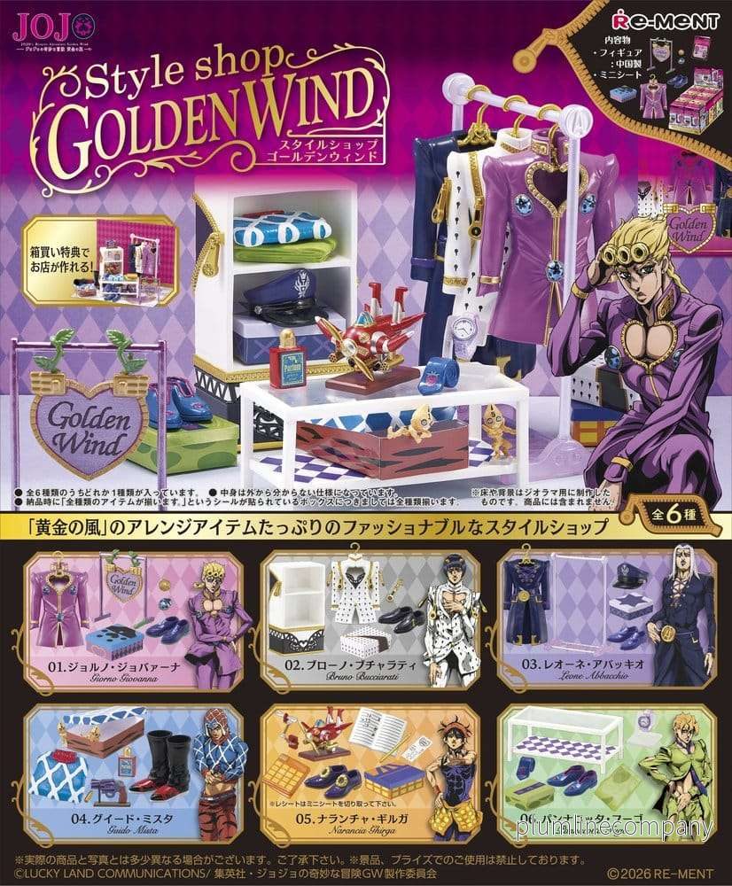 JoJo’s Bizarre Adventure Mini Figures Style Shop Golden Wind Blind Box-display (6)