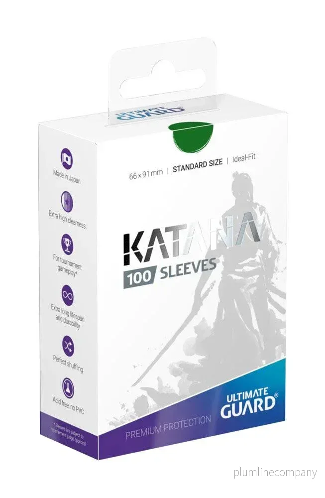 Ultimate Guard Katana Sleeves Standard Size (100) - Green - Bild 2