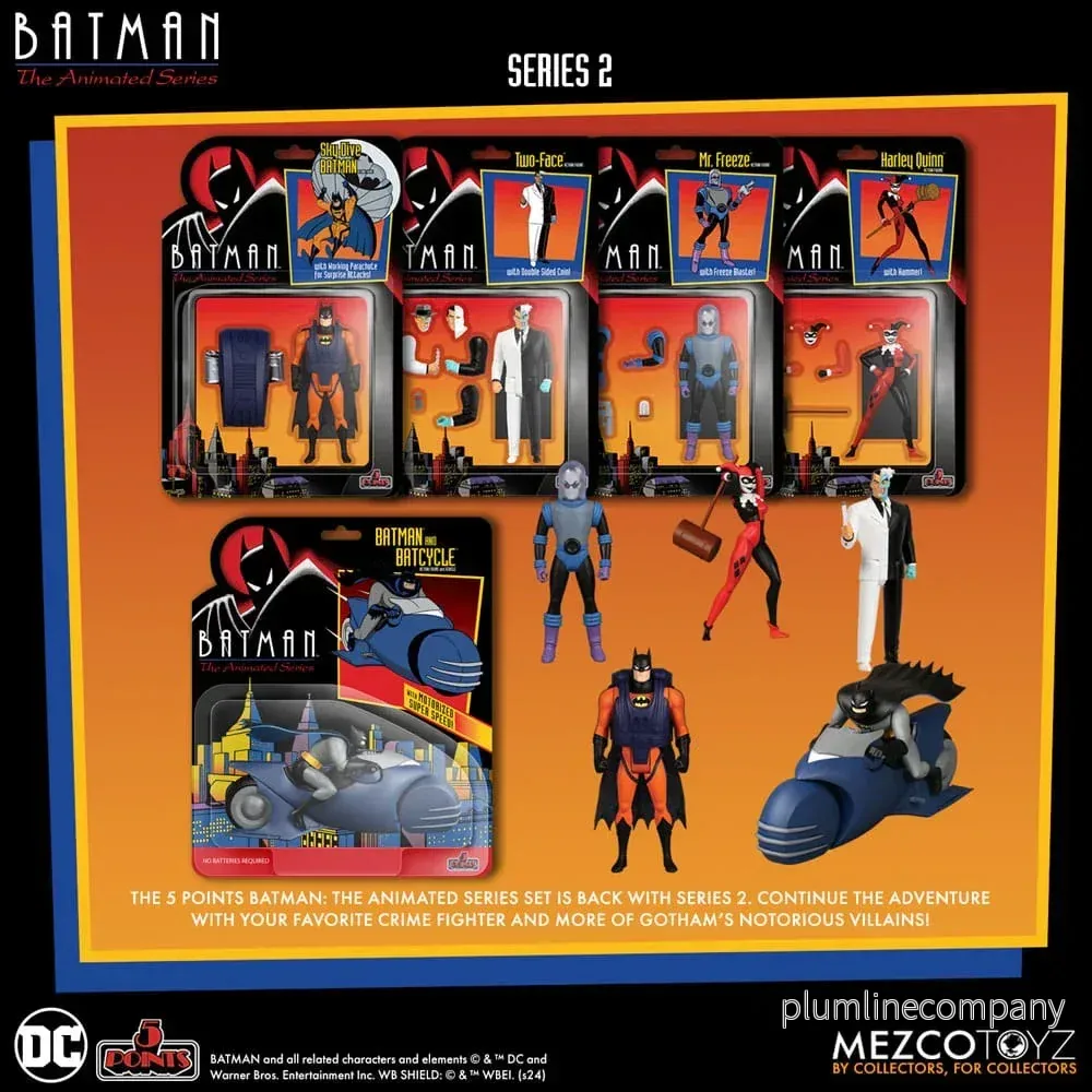 Batman: The Animated Series 2 5 Points Action Figurr Deluxe Box Set 9 cm