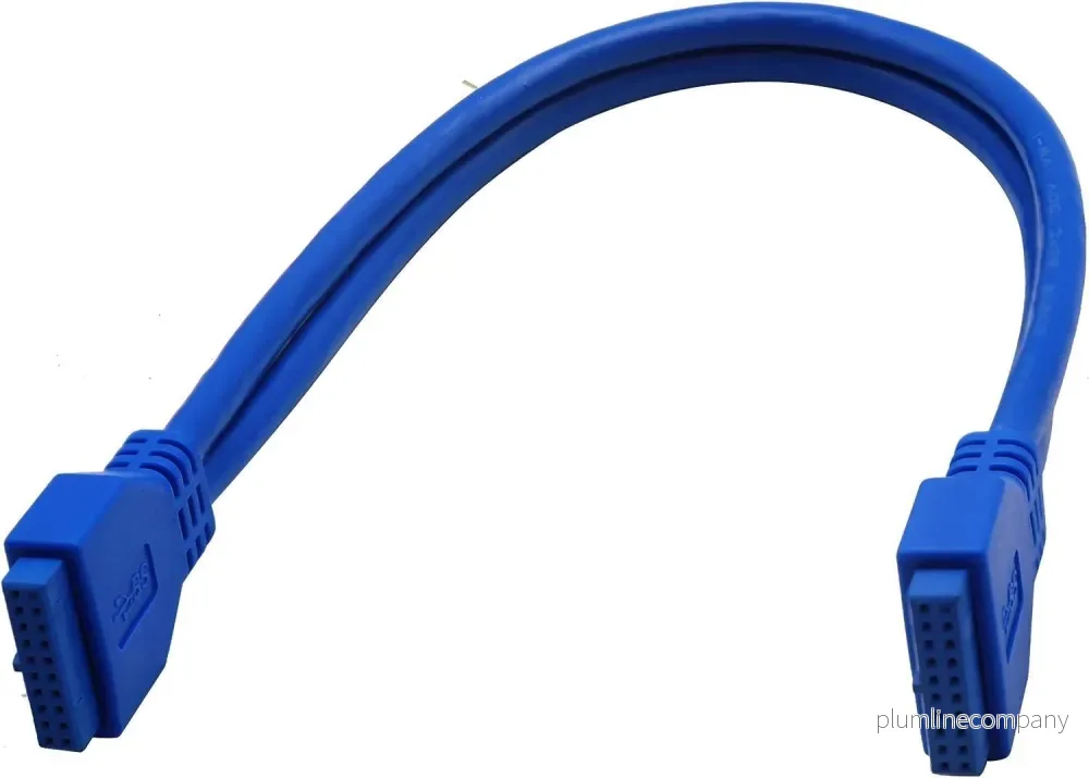 NÖRDIC 20 pin USB 3.0 header förlängningskabel hona till hona 25cm - Bild 3