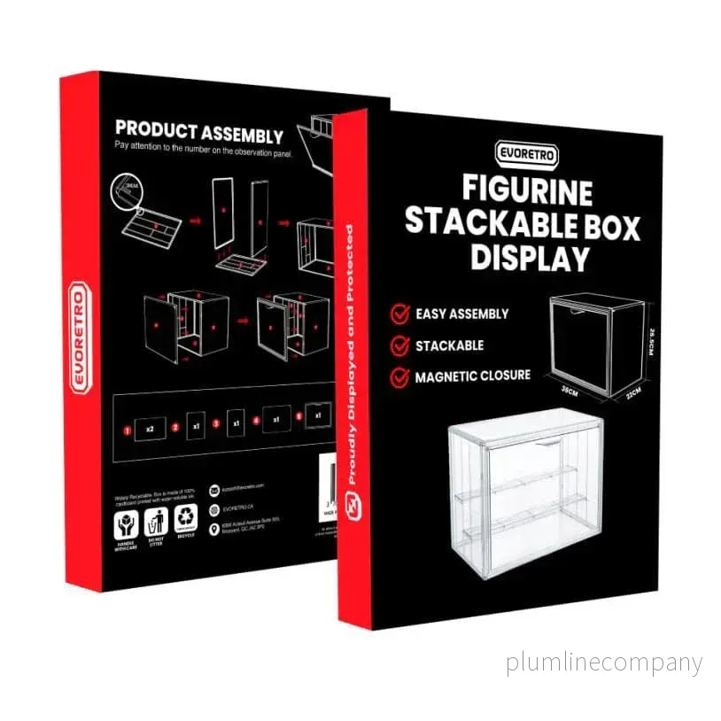 Evoretro Stapelbar Figurdisplaybox Evoretro Stapelbar Figurdisplaybox