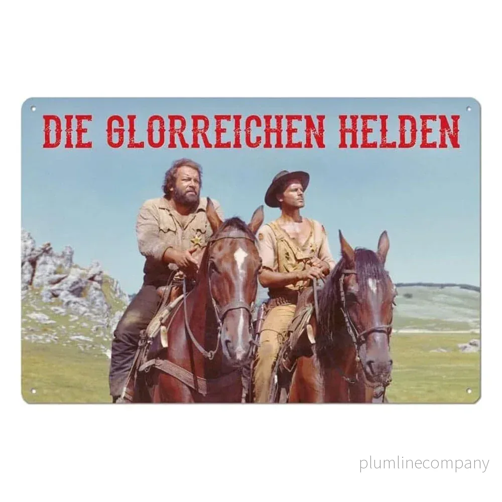 Bud Spencer & Terence Hill Tin Skylt - Die Glorreichen Hjältar 20 x 30 cm - Bild 2