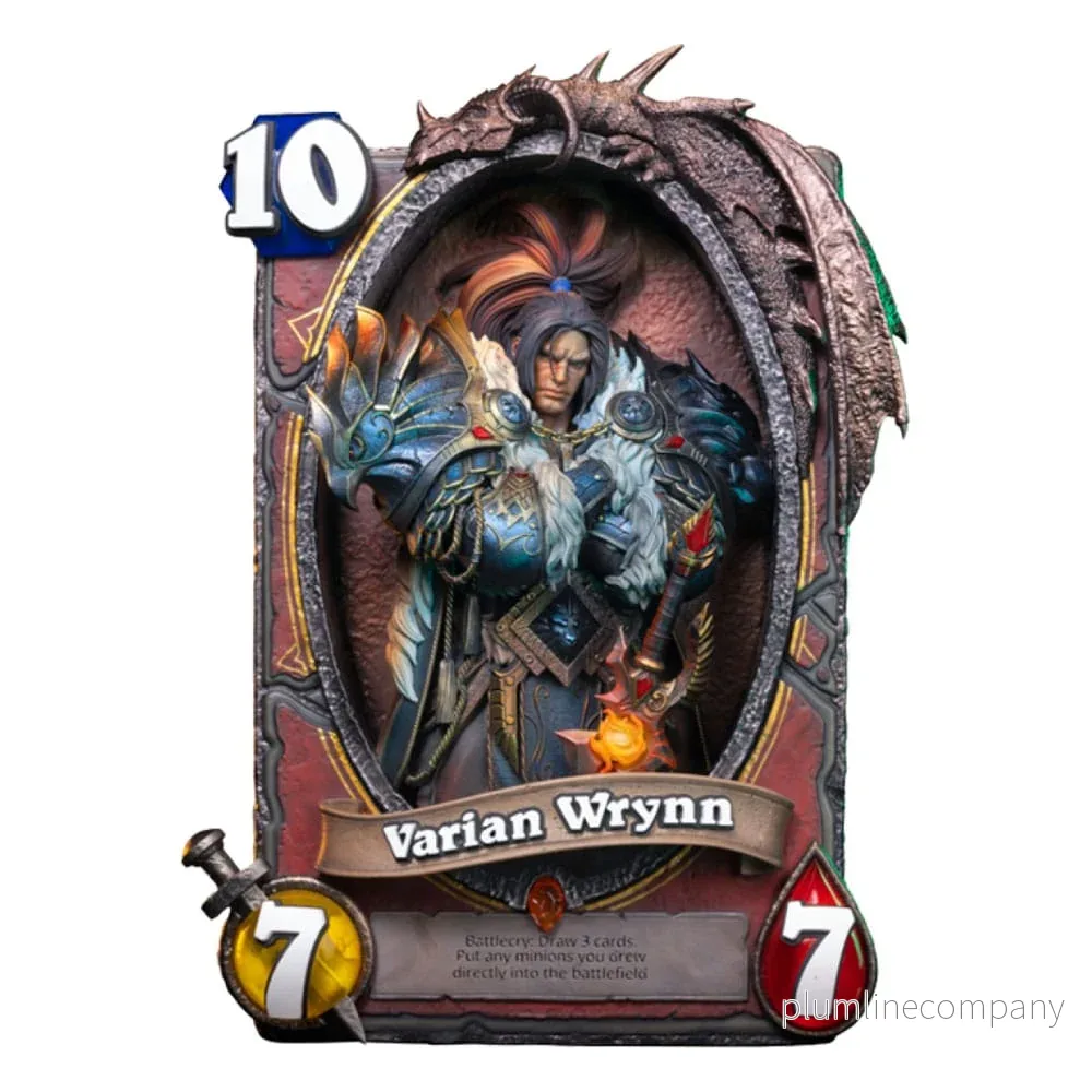 Hearthstone 3D Art Frame-staty Varian Wrynn 31 cm