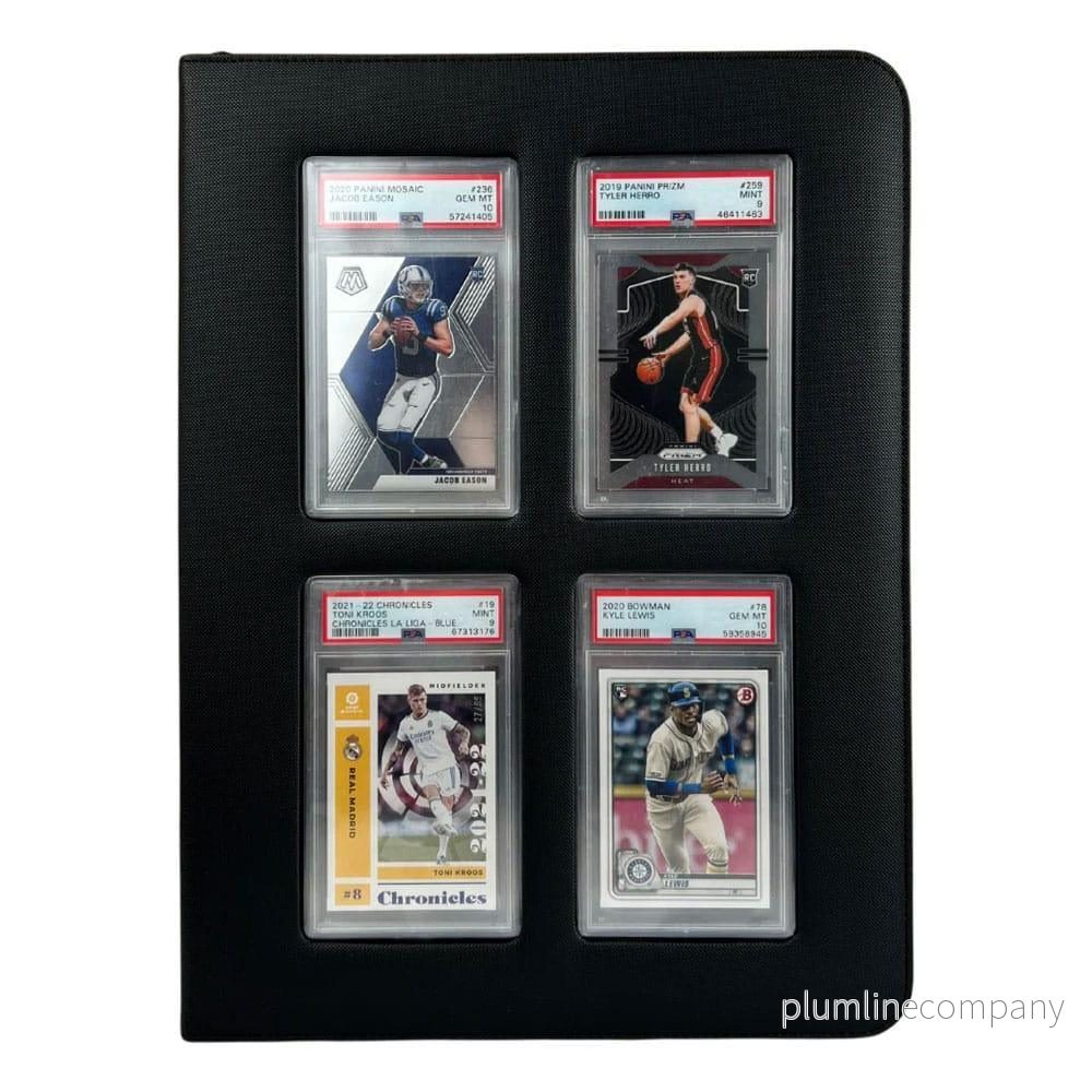 Evoretro Premium Card Slab Binder med Fönster Svart