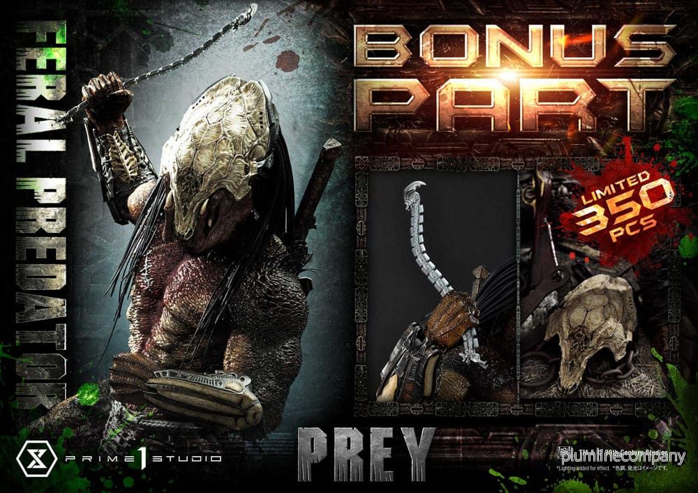 Prey (Movie) Museum Masterline Series Statue 1/3 Feral Predator Deluxe Bonus Version 89 cm - Bild 2