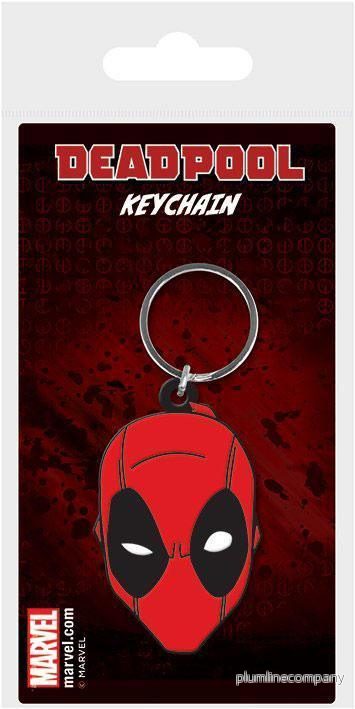 Marvel Comics Gumminyckelring Deadpool Ansikte 6 cm Marvel Comics Gumminyckelring Deadpool Ansikte 6 cm