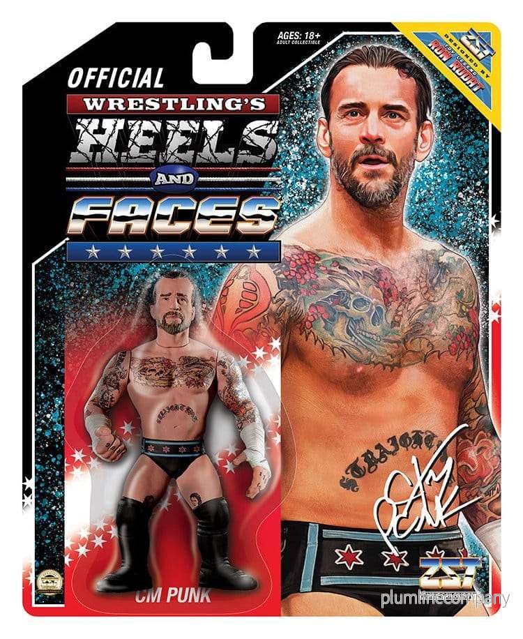 Zombie Sailors Toys actionfigur CM Punk med heels och ansikten, 11 cm - Bild 2