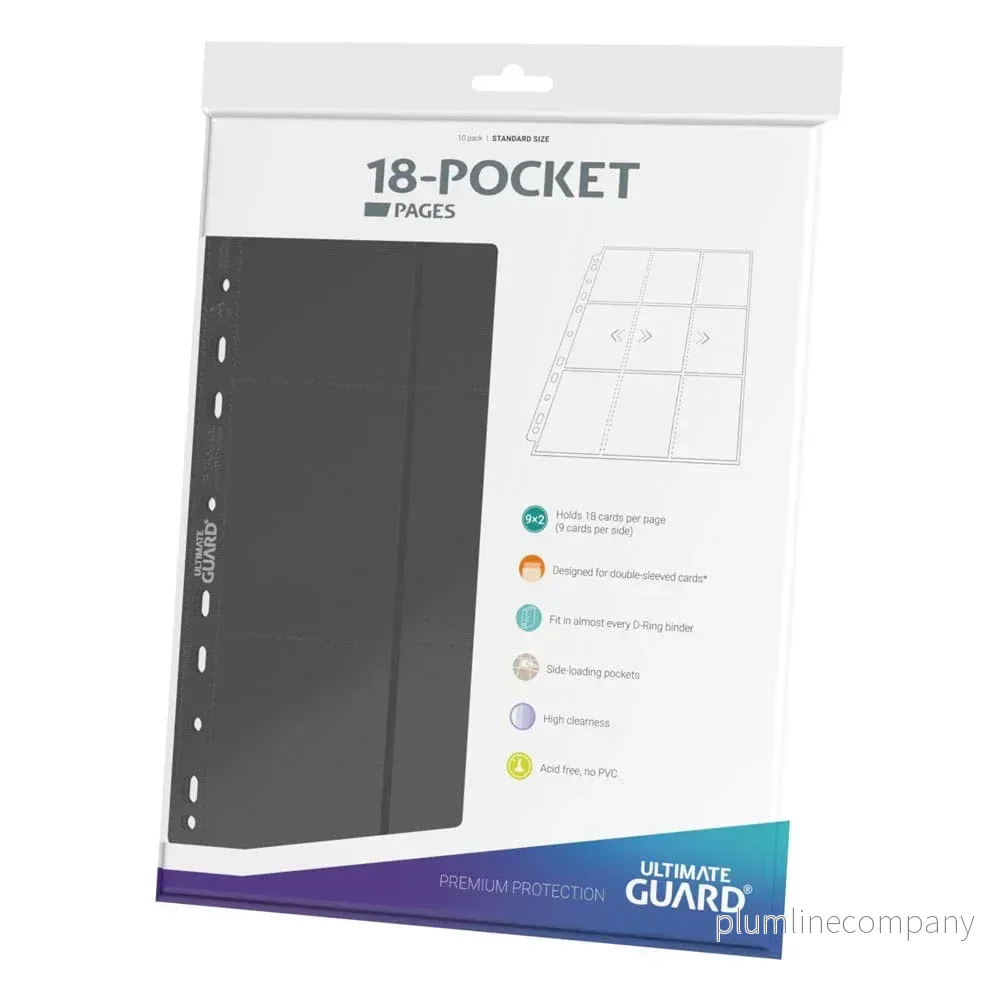 Ultimate Guard 18-Pocket Pages Side-Loading - Grey