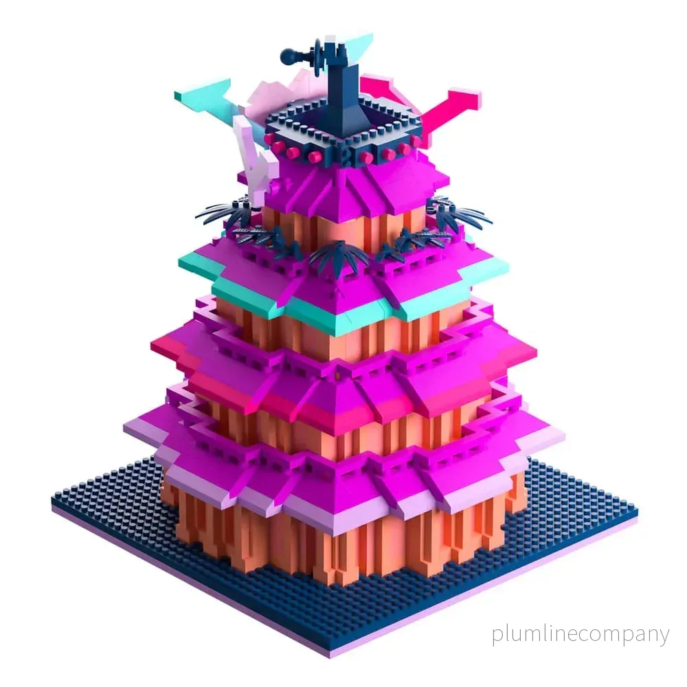 Hazbin Hotel byggsats V Tower 20 cm - Bild 3