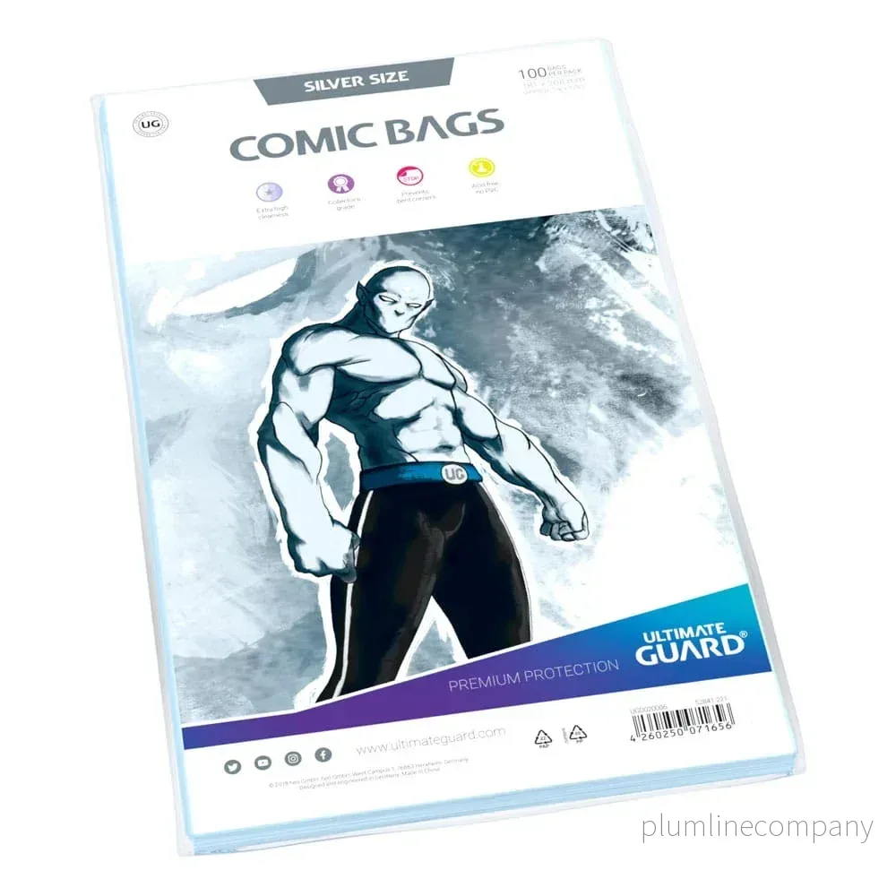Ultimate Guard Comic Bags Standard (100) - Silver Size - Bild 3