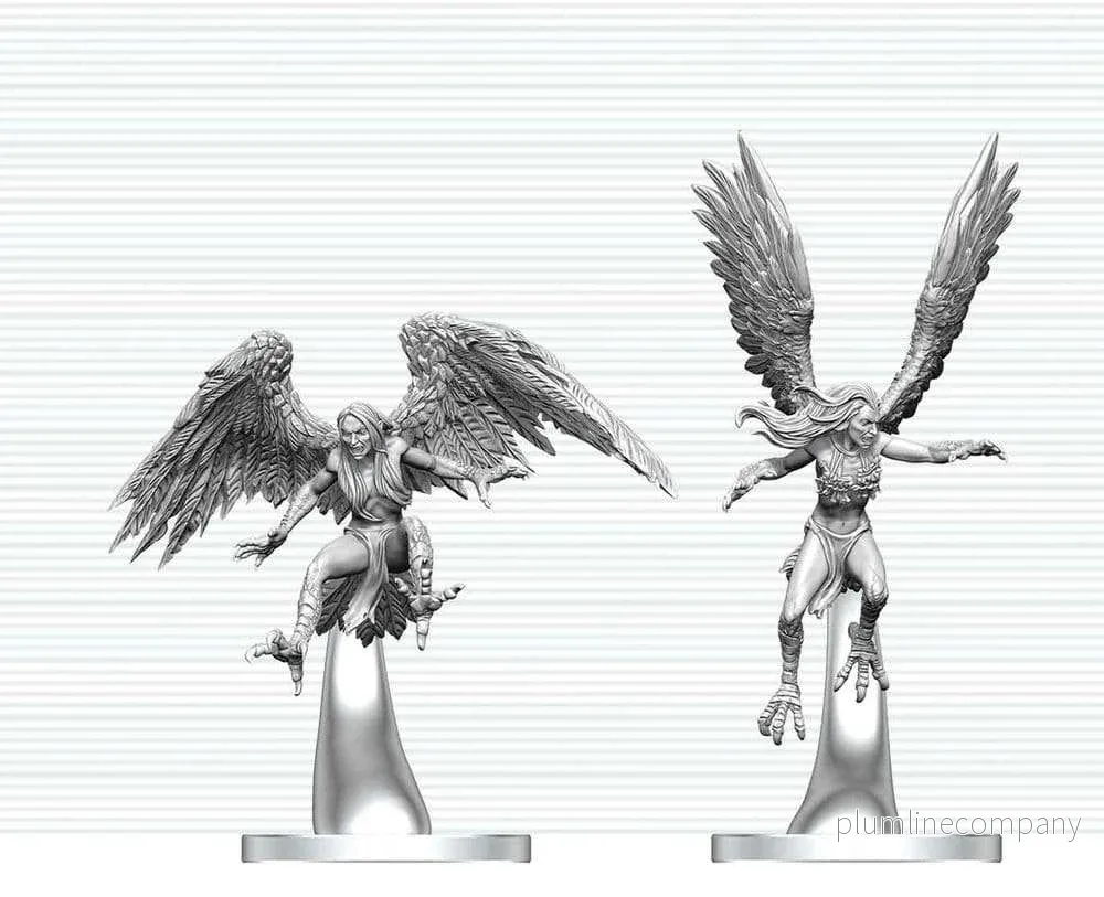 Dungeons & Dragons Nolzur’s Marvelous Miniatures Ommålade Harpies 17 cm Dungeons & Dragons Nolzur’s Marvelous Miniatures Ommålade Harpies 17 cm